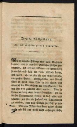 Dritte Abtheilung. Elfried enthüllt seinen Charakter