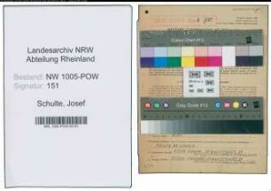 Entnazifizierung Josef Schulte , geb. 02.03.1921 ()