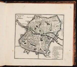 2 Grundris der Stadt Nürnberg. - Nürnberg, Karte