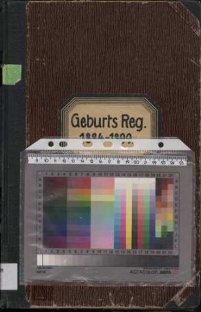 Alphabetische Register des Standesamtes Oelde Geburten von 1884 - 1899