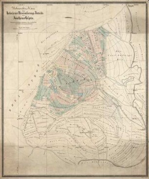 Übersichts-Karte des Hockenheimer Wiesenwässerungs-Districkts und des Insultheimer Hofgutes