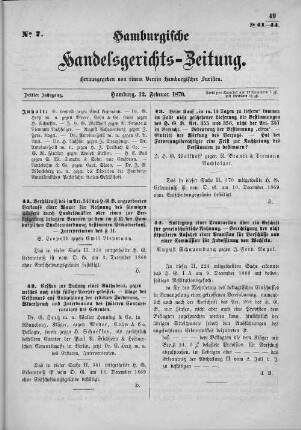 No. 7. 12. Februar 1870