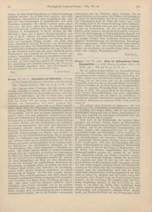 582-585 [Rezension] Glogau, Gust., Abriss der philosophischen Grundwissenschaften