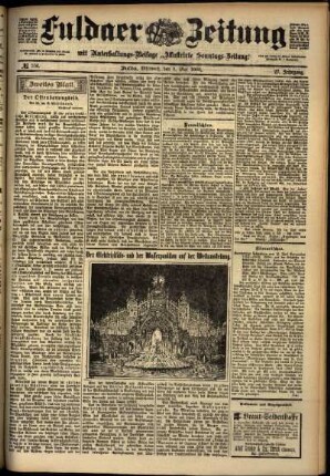 Zweite Ausgabe vom Mittwoch, den 09. Mai 1900.