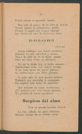 Suspiros del alma : Para mi querido hermano Vicente.