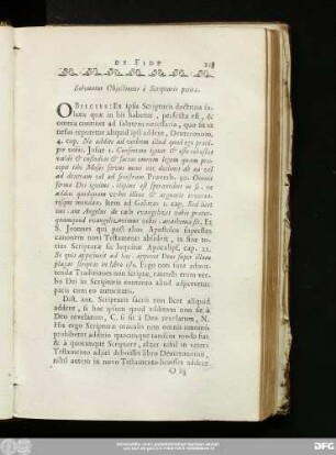 Solvuntur Obiectiones è Scripturis petitae.
