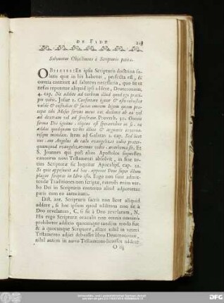 Solvuntur Obiectiones è Scripturis petitae.