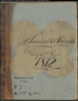 Zivilstandsregister der Munizipalität Wadersloh (GHT 1812-1813, A 1812-1813). (Gemeinde: Wadersloh, Kreis Beckum)