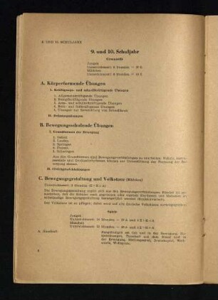 9. und 10. Schuljahr