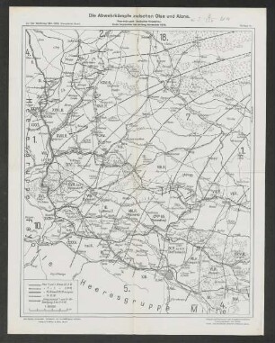 Beilage 31. Die Abwehrkämpfe zwischen Oise und Aisne.
