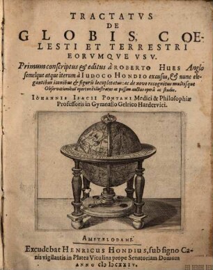 Tractatus de globis, coelesti et terrestri