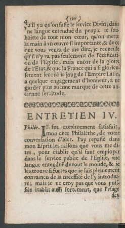Entretien IV