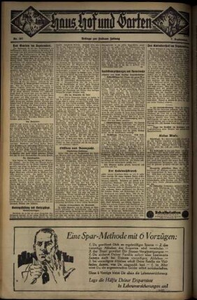 Vierte Ausgabe vom Sonntag, den 07. September 1930.