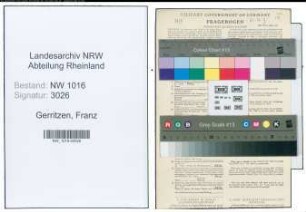 Entnazifizierung Franz Gerritzen , geb. 04.08.1886 (Holzhaendler)