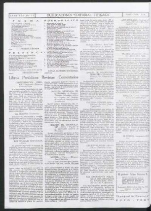 Libros Periódicos Revistas Comentarios