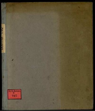 Facultatis Medicae In Academia Vittebergensi H.T. Decanus Georgius Rudolphus Boehmerus Therapiae Prof. Publ. Ord. Academiae Senior Physicus Provinc. Societ. Oeconom. Lips. Sodalis Panegyrin Medicam Die XXII. Mens. Mart. MDCCLXXXXII ... Habendam Indicit Et Commentationem De Plantis Auctoritate Publica Exstirpandis Custodiendis Et E Foro Proscribendis Ad Finem Perducit.