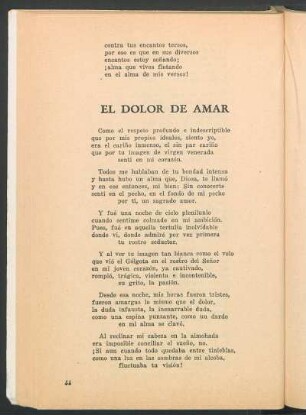 El dolor de amar