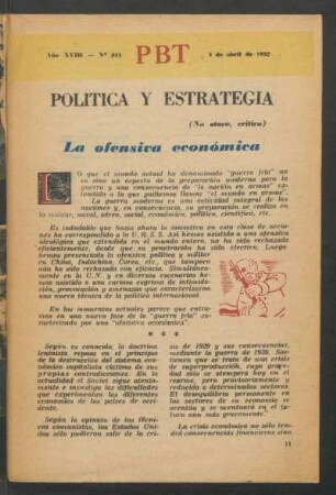 La ofensiva económica : Política y estrategia - (No ataco, crítico)