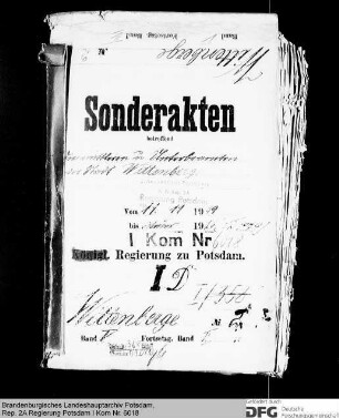 Anstellung der mittleren und unteren Beamten des Magistrats in Wittenberge