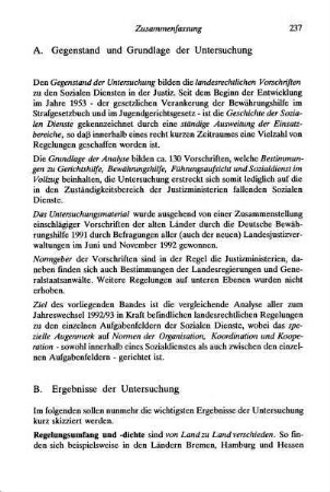 237, A. Gegenstand und Grundlage der Untersuchung