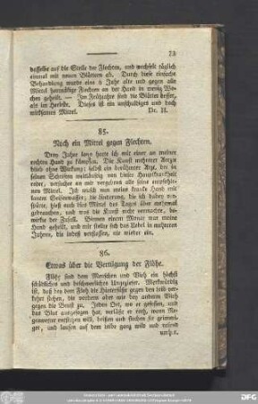 85. Noch ein Mittel gegen Flechten.