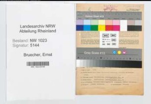 Entnazifizierung Ernst Bruecher , geb. 09.09.1907 (Arbeiter)