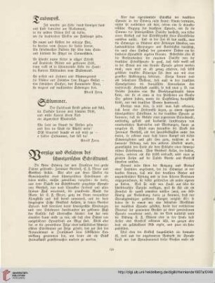 14: Vorzüge und Gefahren des schweizerischen Schrifttums