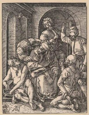 Kleine Passion, Blatt 15: Die Verspottung Christi