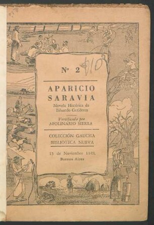 Aparicio Saravia : novela histórica de Eduardo Gutiérrez