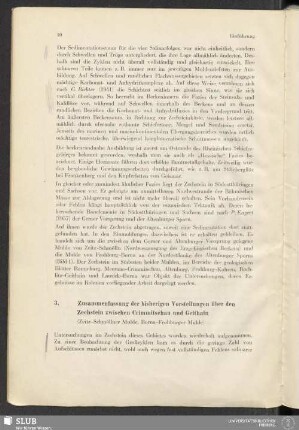 3. Zusammenfassung der bisherigen Vorstellungen über den Zechstein zwischen Crimmitschau und Geithain