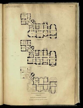 Entwurf zu einem Schlosse. Architekten: Bauqué und Pio.