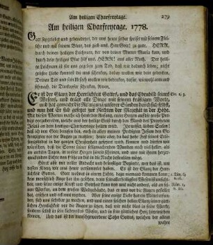 Am heiligen Charfreytage. 1778. - Am Charfreytage Nachmittage. 1778.
