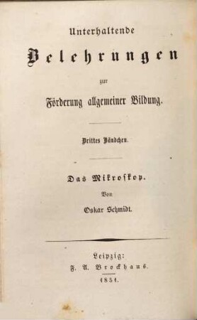 Das Mikroskop