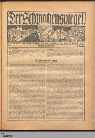 Der Schwabenspiegel : Wochenbeilage der Württemberger Zeitung