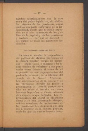 Los representantes del litoral