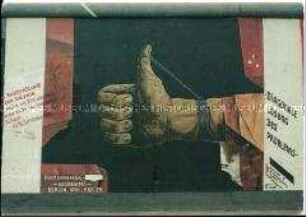 Gemälde von Michail Serebrjakow an der East Side Gallery