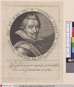 Ioannes Comes a Nassau [Johann VIII. zu Nassau-Siegen]