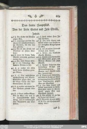 Das dritte Hauptstük. Von der Liebe Gottes und Jesu Christi.