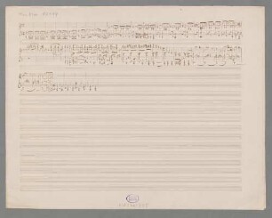 Keyboard pieces, pf 4hands, d-Moll, Sketches. Fragments - BSB Mus.ms. 10144 : [without title?]