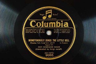 Monotonously rings the little bell : Russian Folk Song / arr. Jaroff