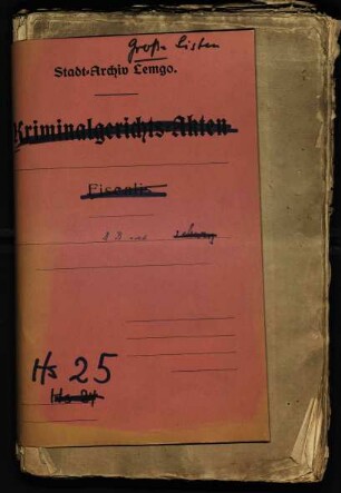 Katasterbuch - Rampendaler-Bauerschaft