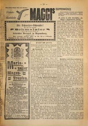 Neumarkter Wochenblatt : nationale Tageszeitung für die südwestliche Oberpfalz ; ältestes Heimatblatt ; Neumarkter Volkszeitung. 1895 = Jg. 60