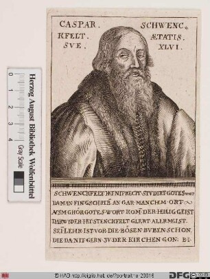 Bildnis Caspar von Schwenckfeld
