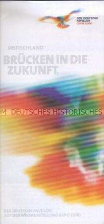 Informationsblatt des Deutschen Pavillons auf der Weltausstellung Expo 2000 in Hannover