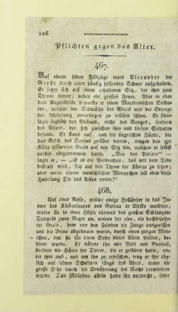 Pflichten gegen das Alter