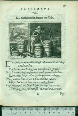 Emblemata VIII. Des menschen zijn, is maer een schijn.
