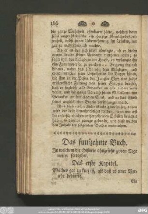 Das funfzehnte Buch. In welchem die Historie ohngefehr zween Tage weiter fortgehet.