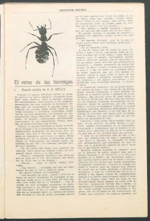 El reino de la hormigas - novela inédita de H. G. Wells