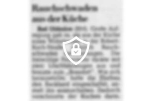 Rauchschwaden aus der Küche