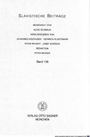 Das Bogostroitel'stvo bei Gor'kij und Lunačarskij bis 1909 : zur ideologischen und literarischen Vorgeschichte der Parteischule von Capri